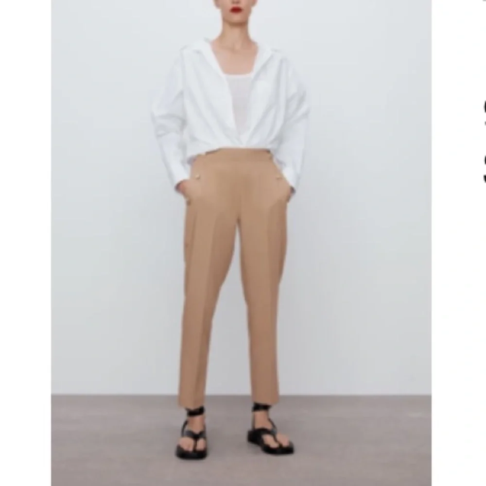 Zara buttoned straight leg pants - Picture 2 of 6
